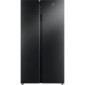 ESE6201B-B 625L side by side refrigerator dark stainless front view