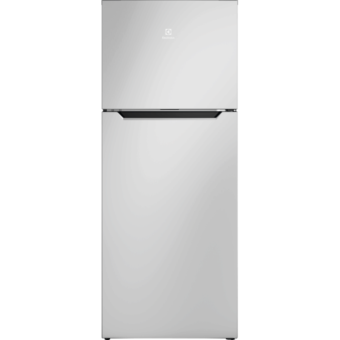 ETM4200A-A Electrolux 415L 600 Series top freezer refrigerator, Arctic Silver, front view