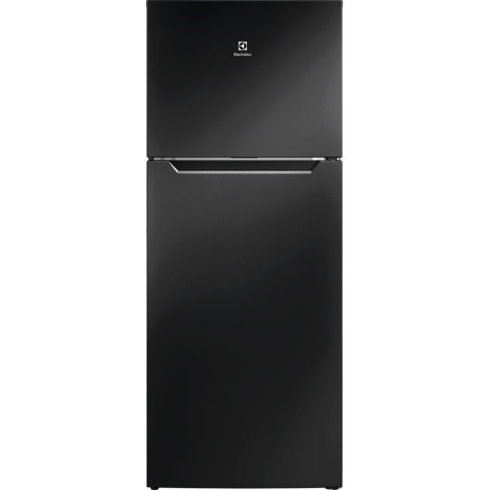 ETM4200A-B Electrolux 415L 600 Series top freezer refrigerator, Black, front view