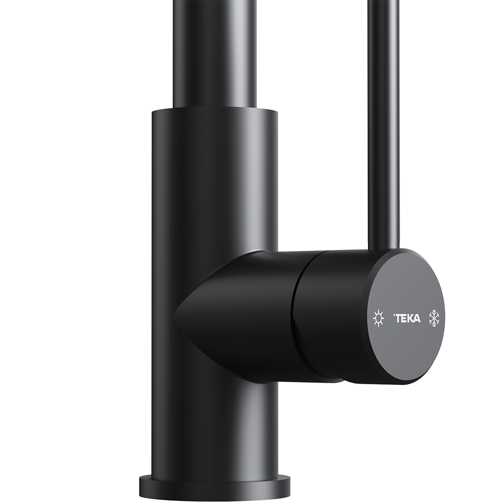 UNI 9331 BK Bold black single lever kitchen ECO tap with