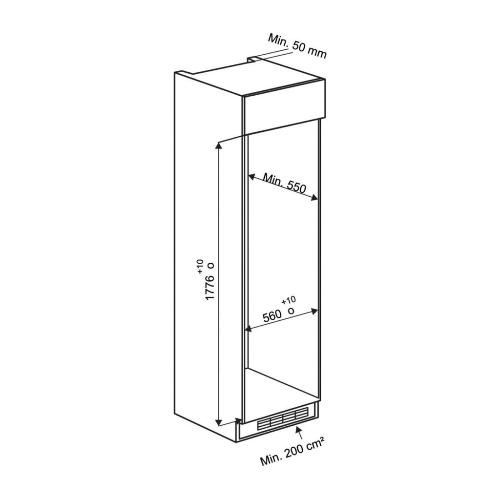 Teka RBF 330 FI MY built-in no frost fridge freezer, further view 4