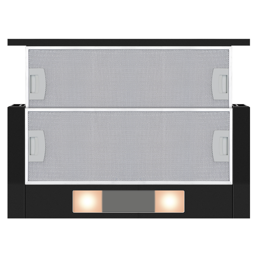TLR2 62 BK 60cm slimline telescopic pull-out hood with