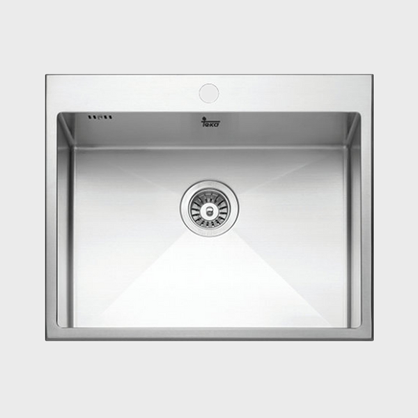 INTRO 60 — 60cm top mount single bowl stainless steel kitchen sink