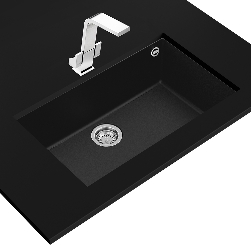 Teka Square 72.40 TG undermount single bowl Tegranite+ sink, further view 3