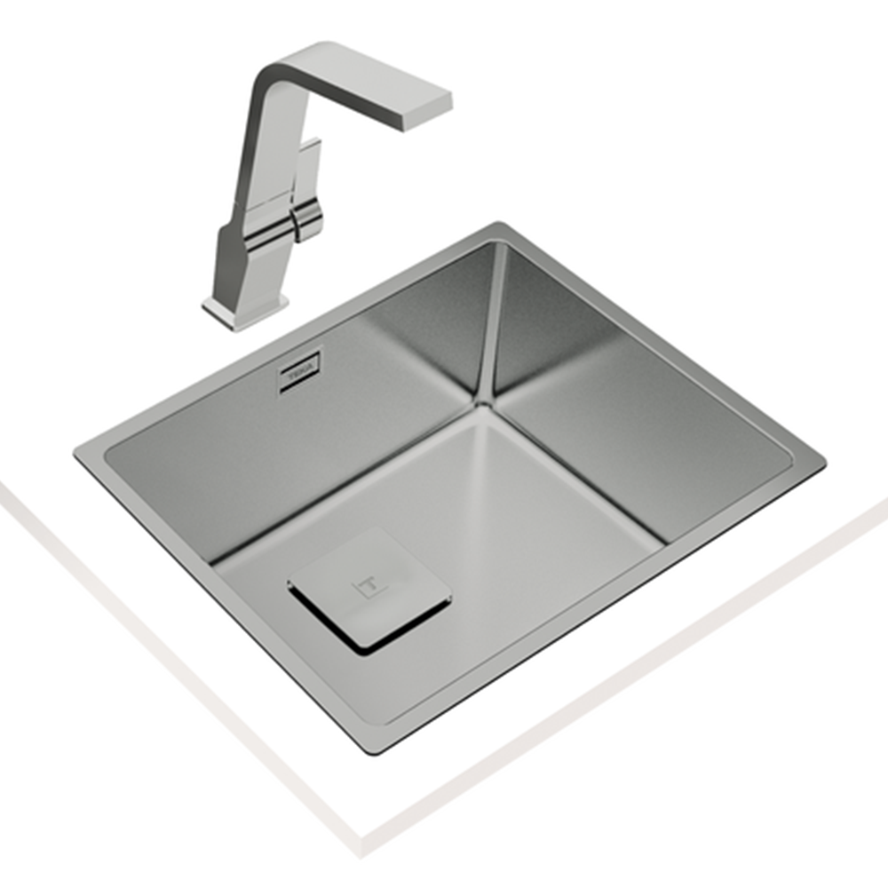 Teka FlexLinea RS15 50.40 single bowl stainless steel kitchen sink, further view 6
