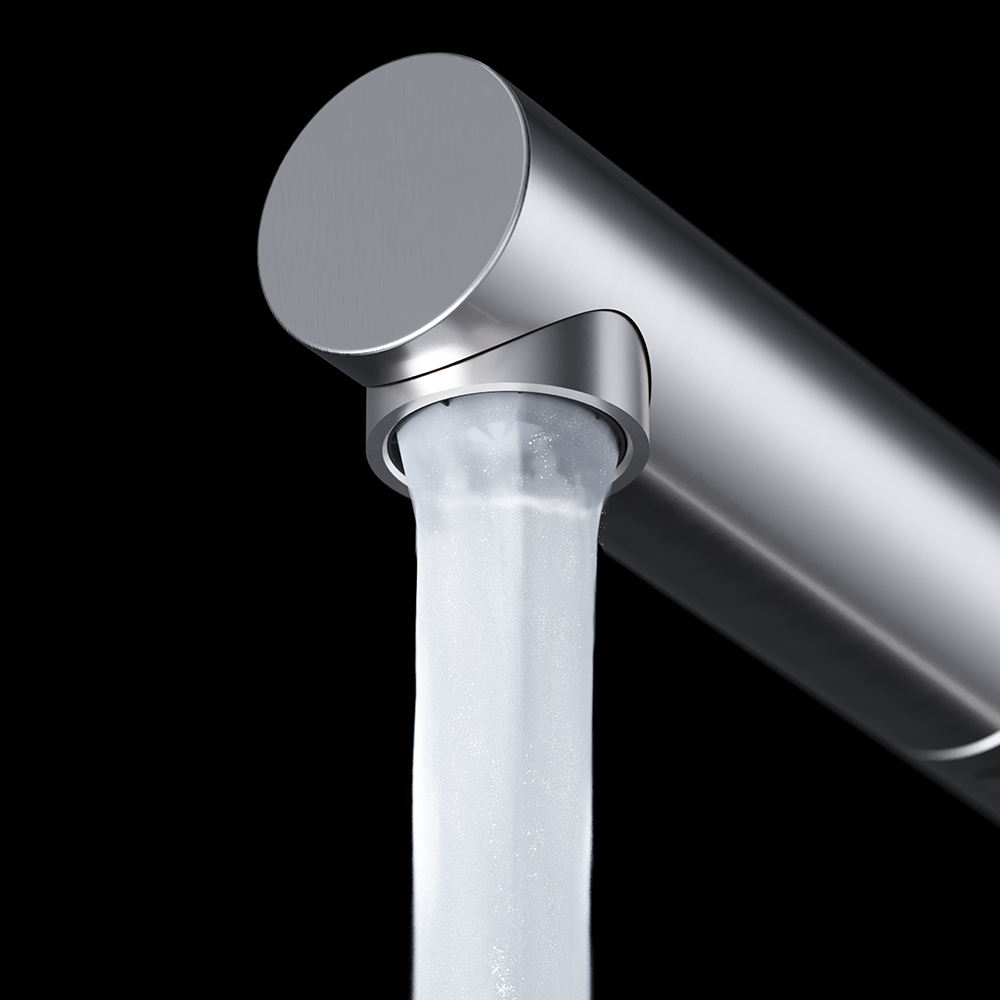 UNI 9331 XP Stainless steel single lever kitchen ECO tap