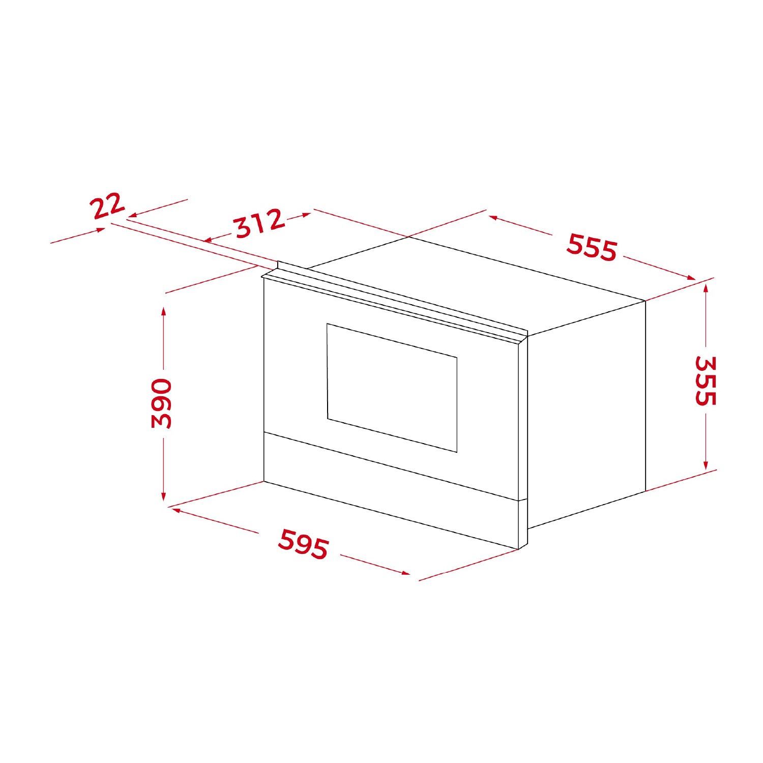 ML 82 Infinity G1 22 litres built-in microwave + grill with