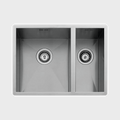 LINEA 340.400 / 180.400 60cm undermount double bowl stainless steel