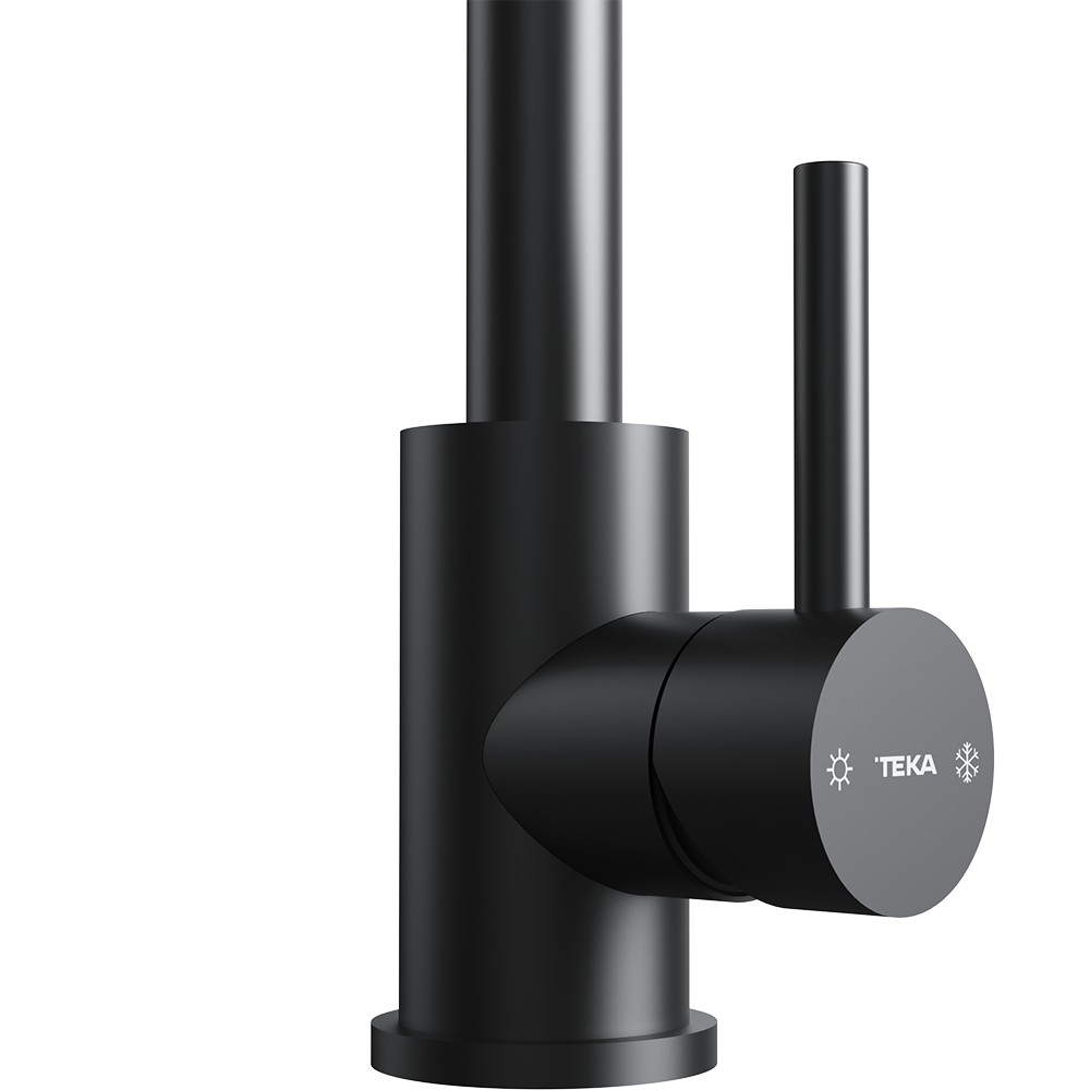 UNI 9310 BK Bold black single lever kitchen ECO tap with