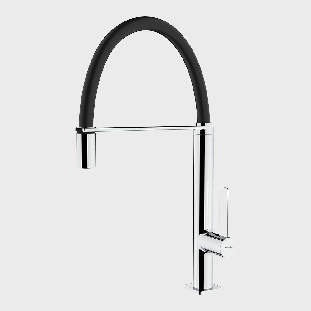 Teka FO 937 semi-professional kitchen tap with pull-down spray, spring arm