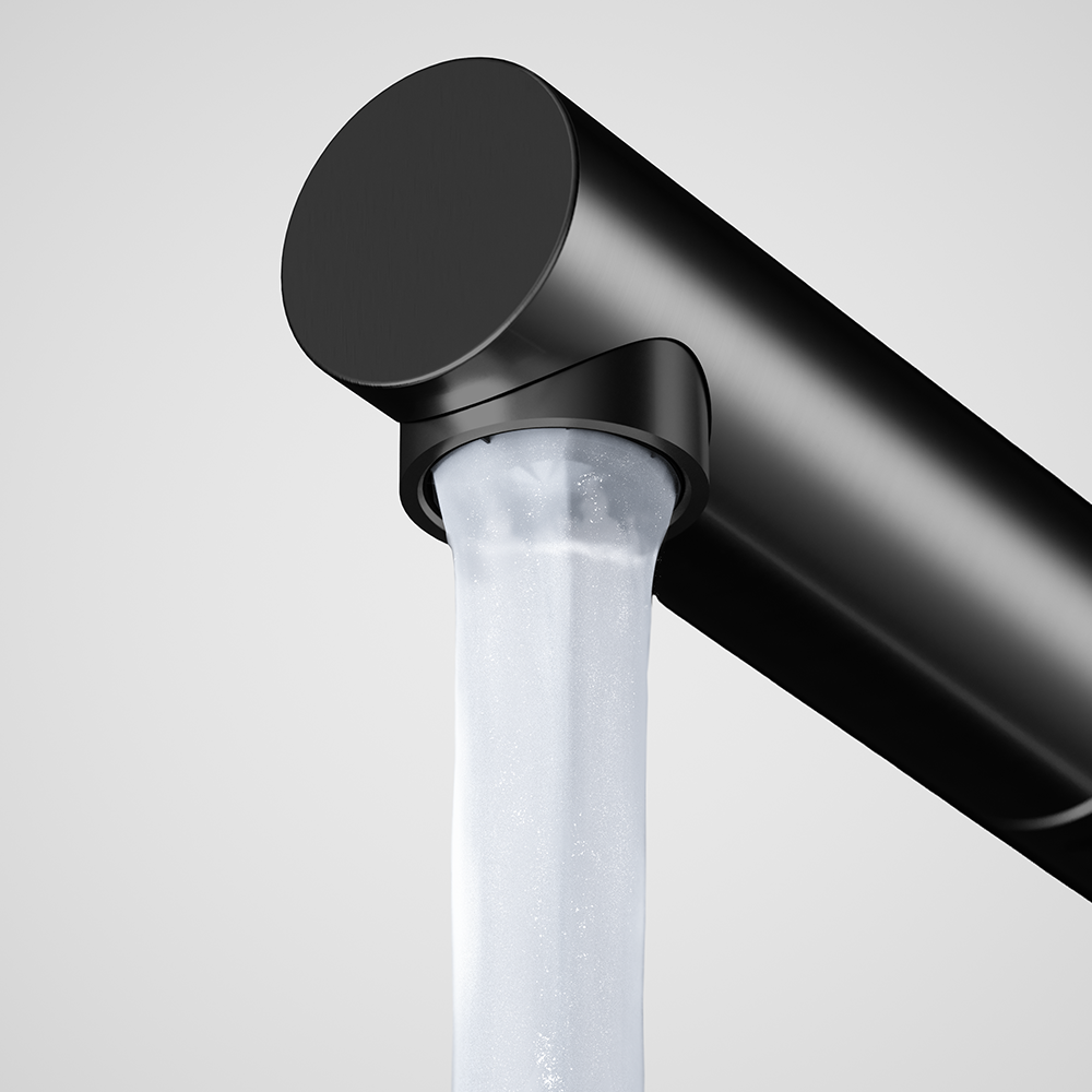 UNI 9331 BK Bold black single lever kitchen ECO tap with