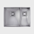 Teka Square 340.400 / 180.400 undermount double bowl stainless steel sink, 60 cm