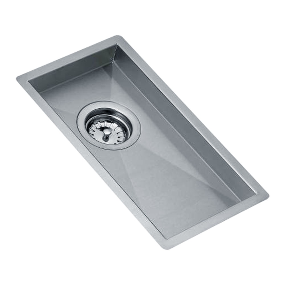 Linea 200.400 30cm undermount single bowl stainless steel