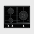 Teka GZC 63310 three-burner gas-on-glass hob, 600 mm wide, 570 mm cutout