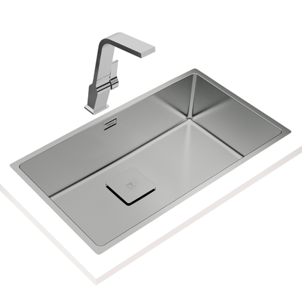 Teka FlexLinea RS15 71.40 single bowl stainless steel kitchen sink, further view 5