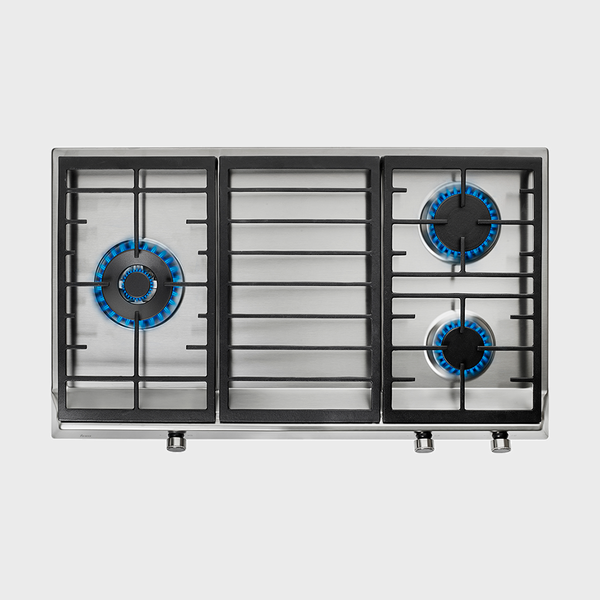 EX 90.1 3G — 90cm triple cooking zone gas hob with cast iron grid