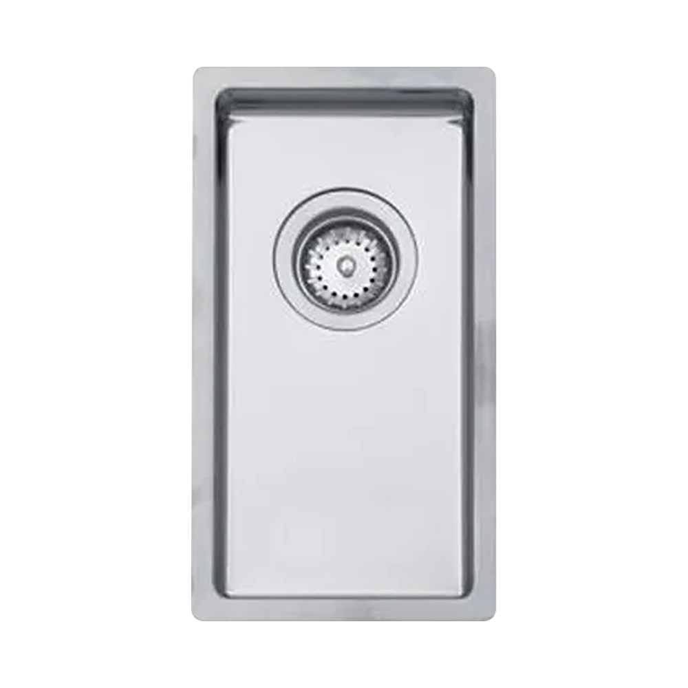 Linea 200.400 30cm undermount single bowl stainless steel
