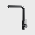 UNI 9331 BK Bold black single lever kitchen ECO tap with