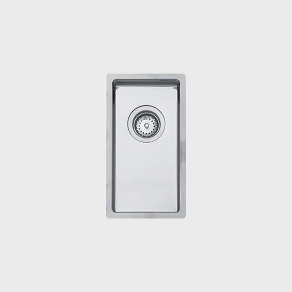 Linea 200.400 — 30cm undermount single bowl stainless steel kitchen sink