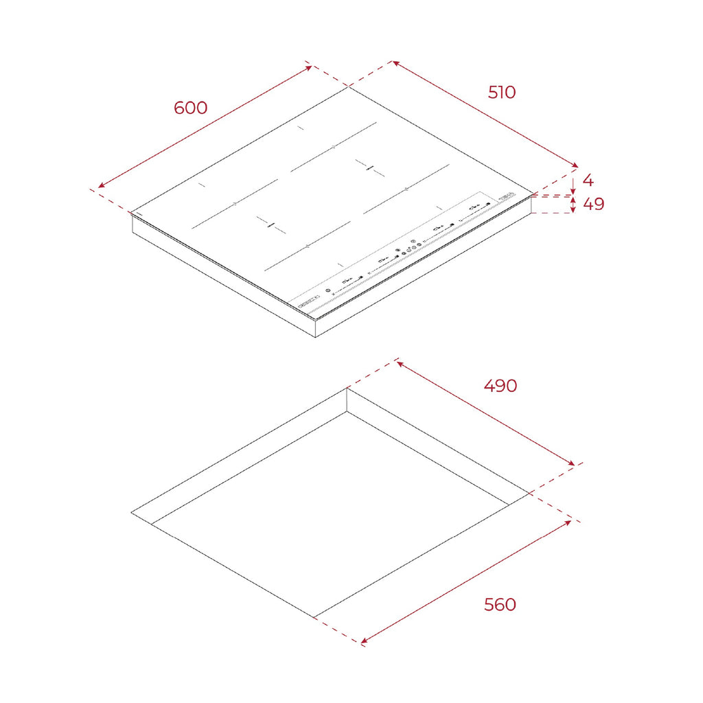 Teka IBF 64 Infinity G1 induction hob with FlexiZone, further view 7