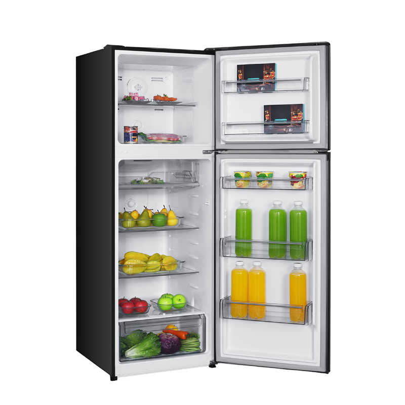 Mayer MMFT350MG two-door frost free top mount freezer refrigerator, further view 3