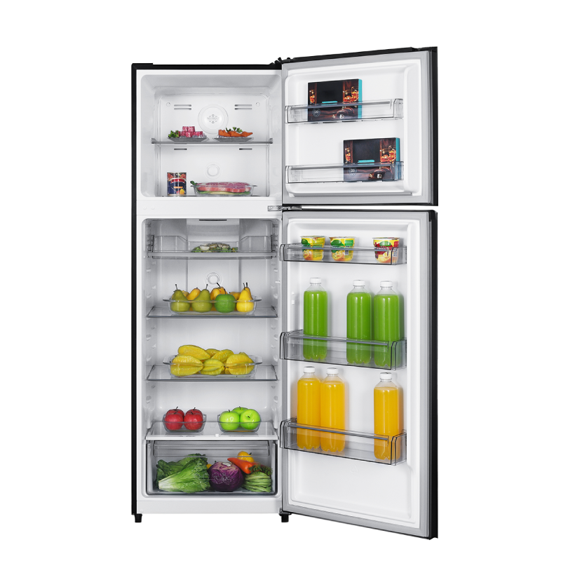 Mayer MMFT350MG two-door frost free top mount freezer refrigerator, further view 4