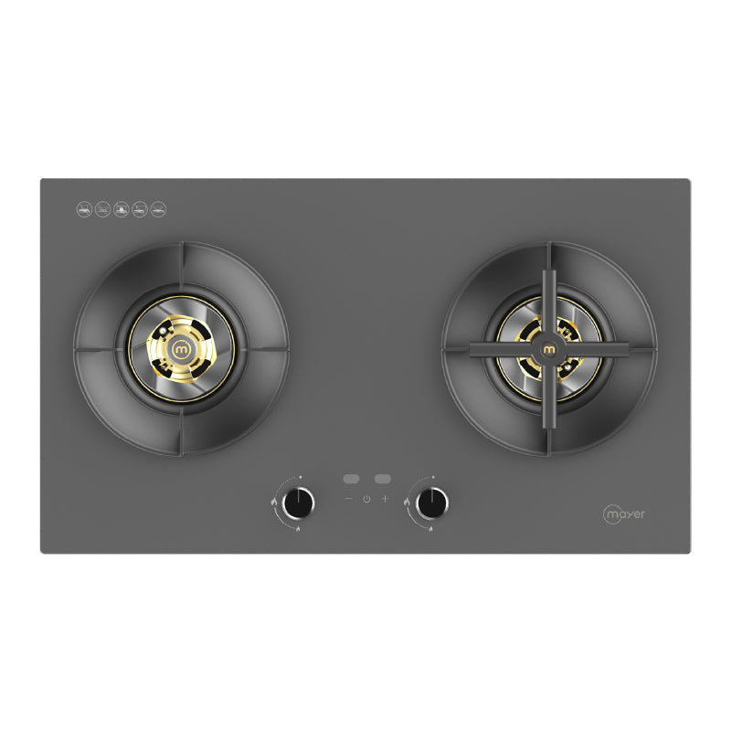 Mayer MMGH278HI two-zone glass gas hob, LPG, further view 3