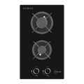 Mayer MMGH230HI two-zone glass gas hob, LPG, 310 mm wide