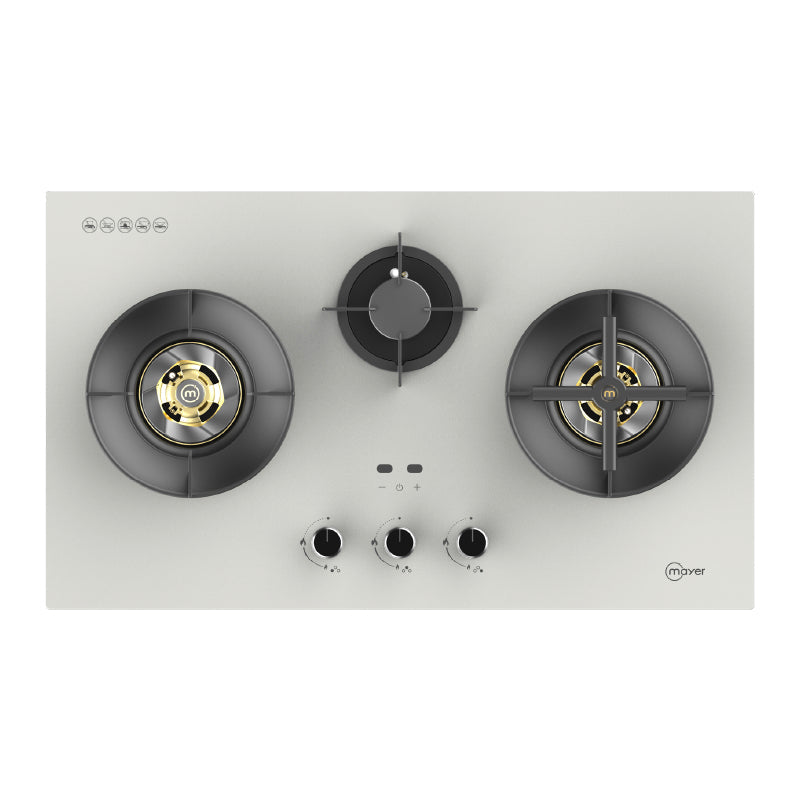 Mayer MMGH388HI three-zone glass gas hob, LPG, further view 5