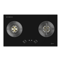 Mayer MMGH288HI two-zone glass gas hob, Town Gas, 880 mm wide