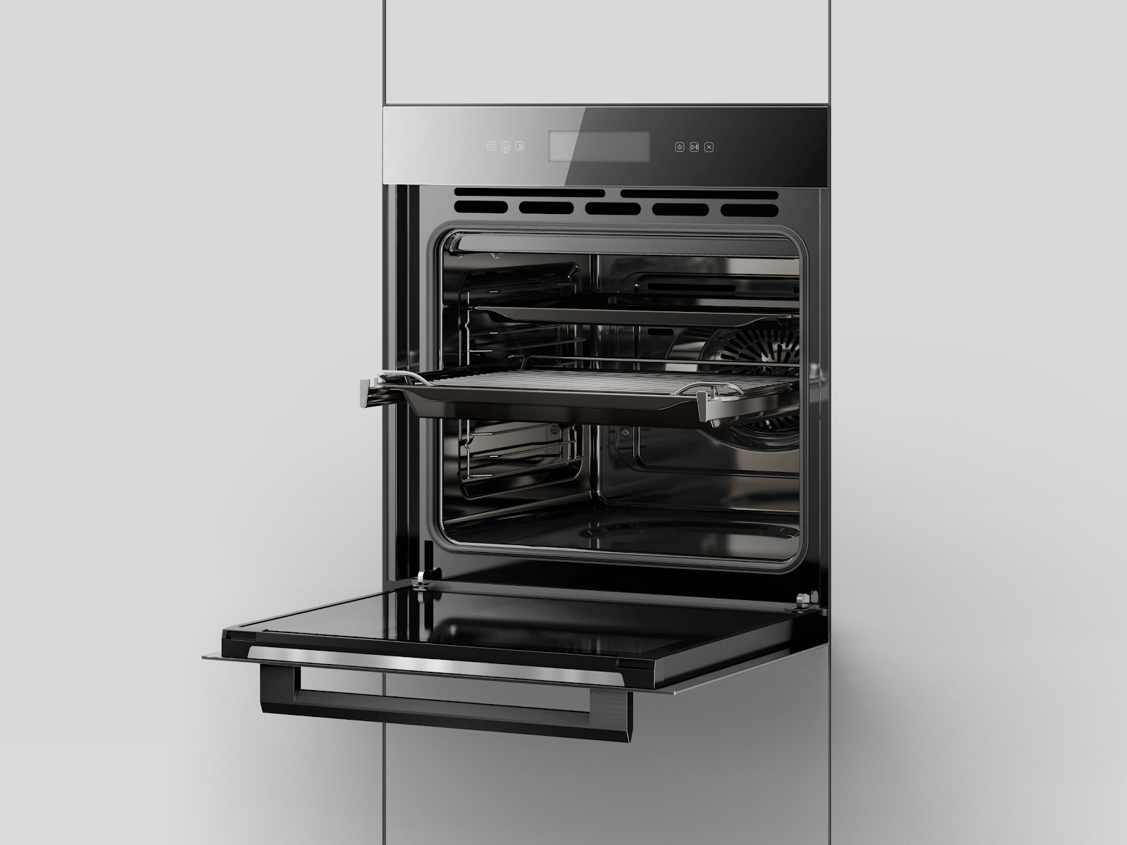 Fujioh FV-EL63 built-in oven with telescopic rails, further view 4