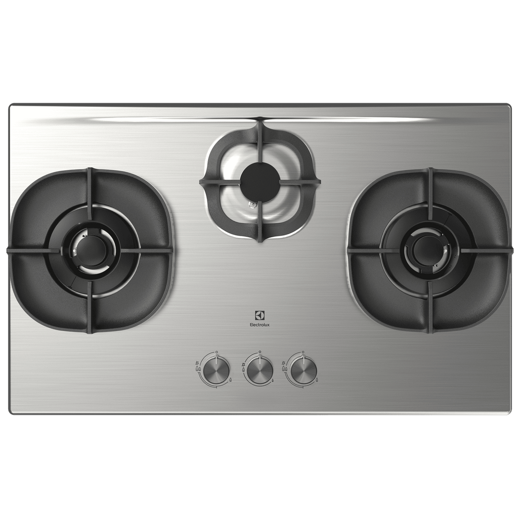 Electrolux EHG8351SCP three-burner built-in gas hob, 820 mm wide, Town Gas