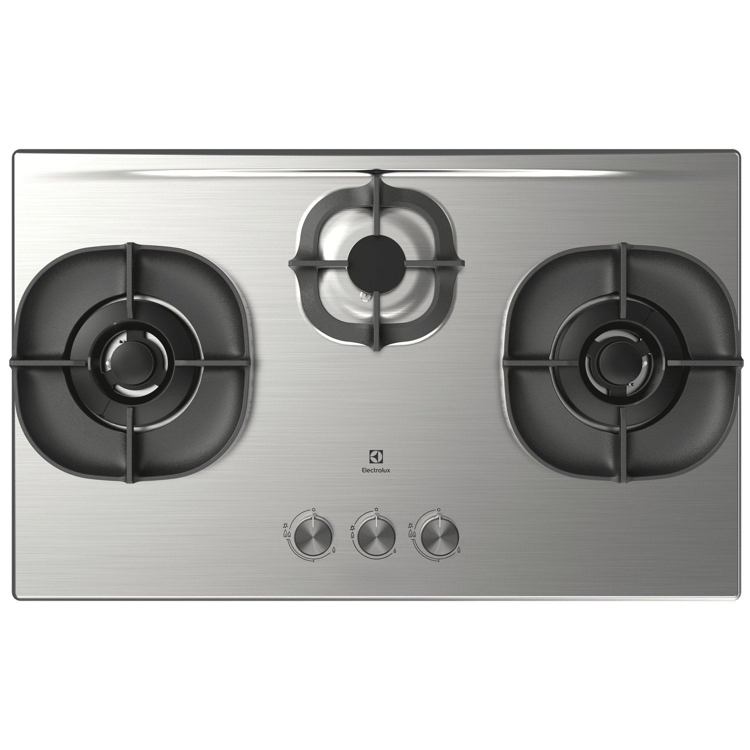 Electrolux EHG8351SCP three-burner built-in gas hob, 820 mm wide, Town Gas