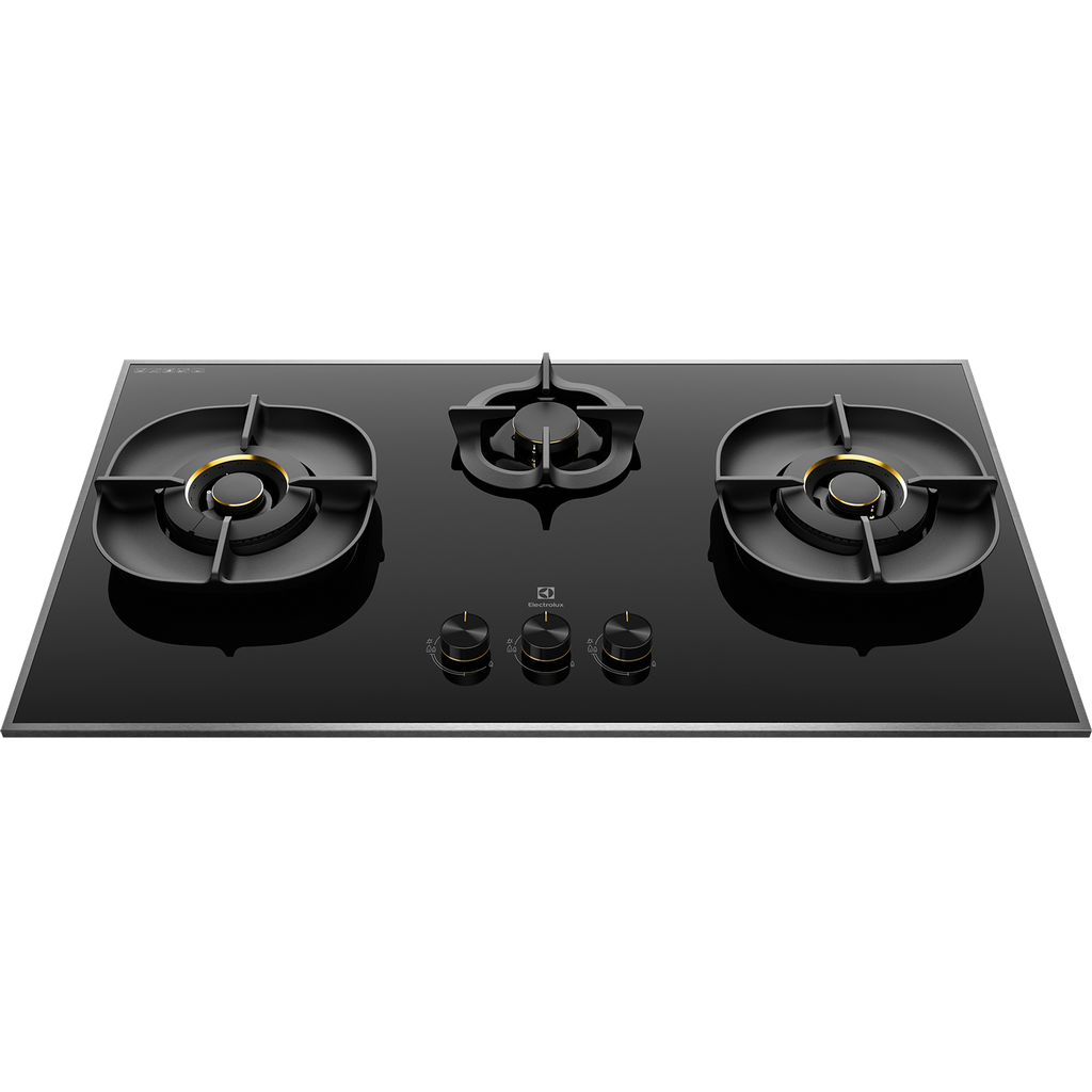 Electrolux EHG9350BE three-burner built-in gas hob, further view 2
