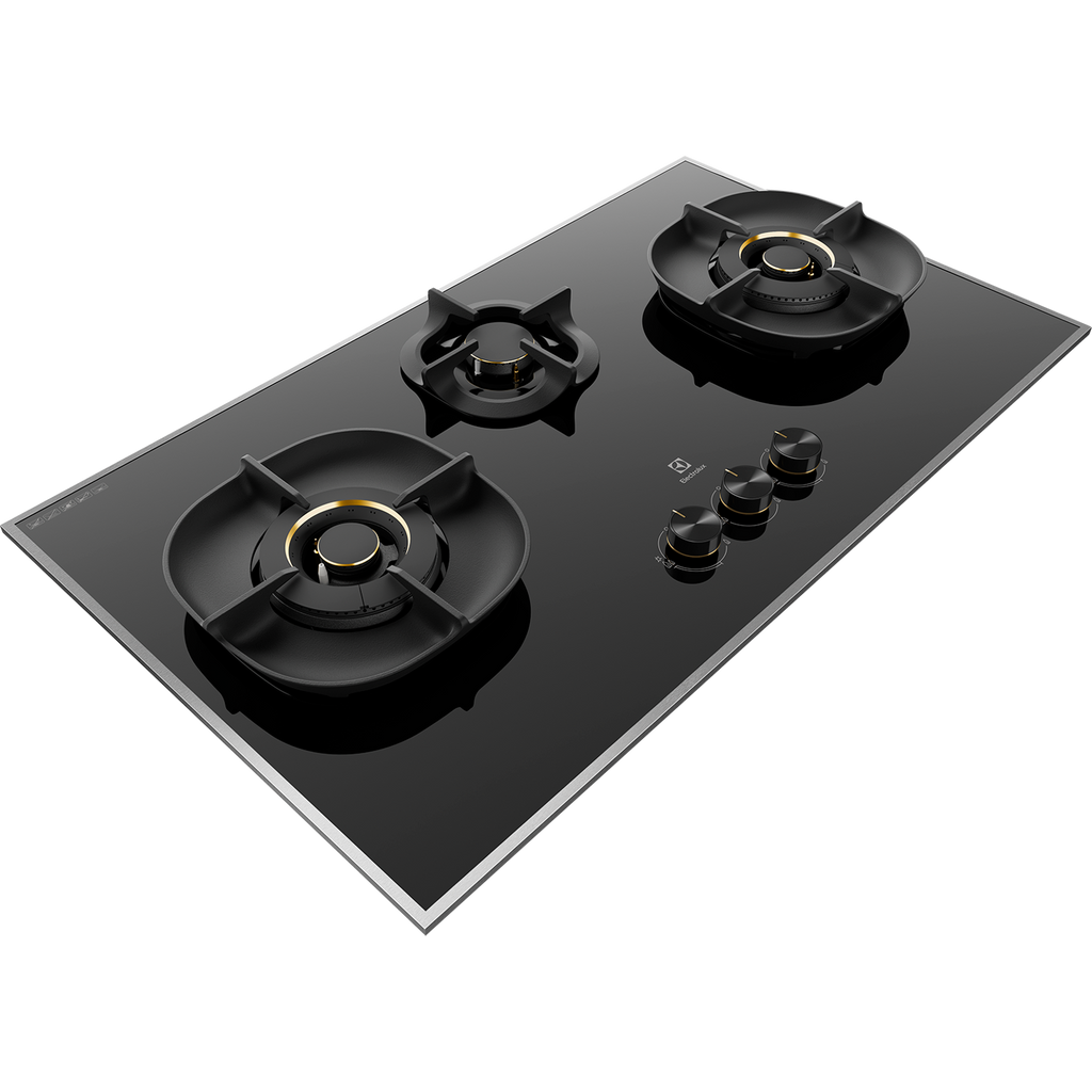 Electrolux EHG9350BE three-burner built-in gas hob, further view 3