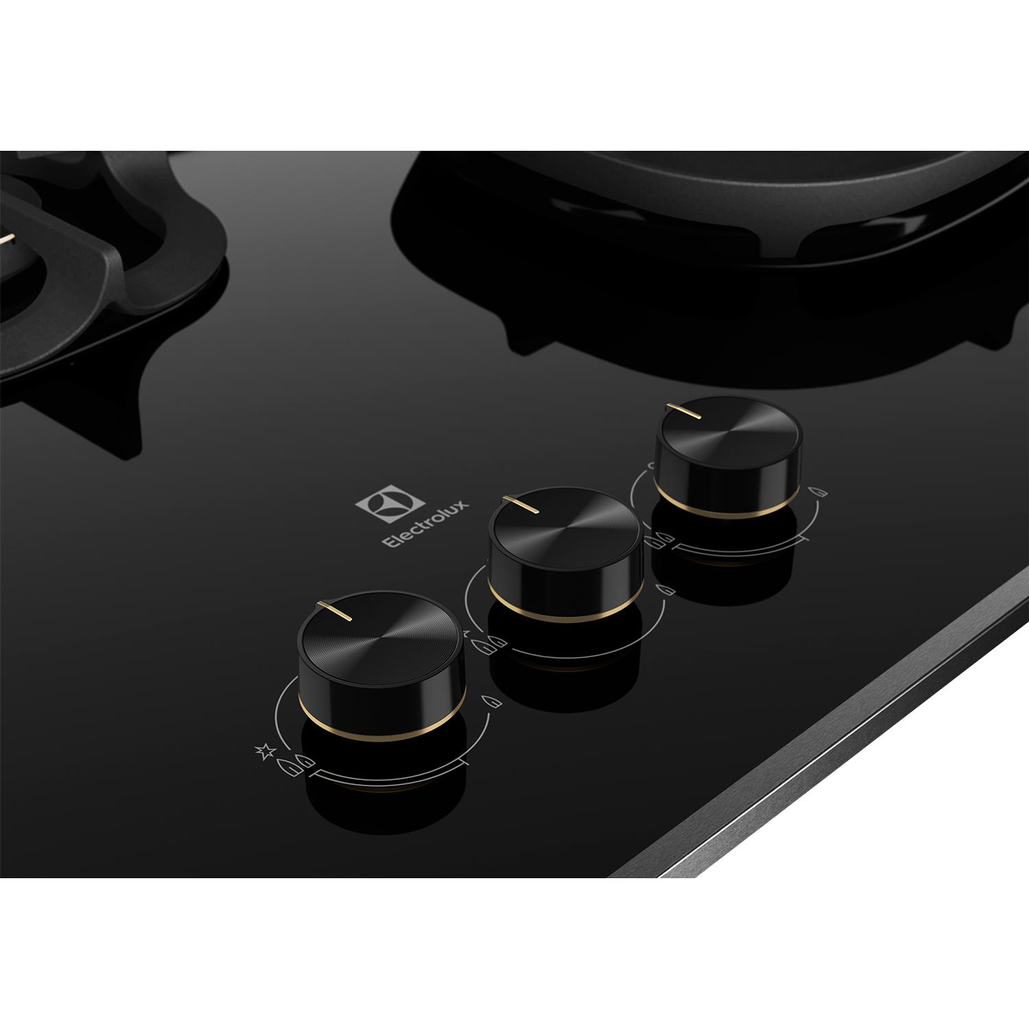 Electrolux EHG9350BE three-burner built-in gas hob, further view 6