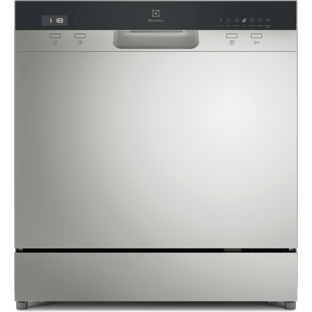 EFC3862MS 55cm compact dishwasher with 8 place settings - Stainless steel