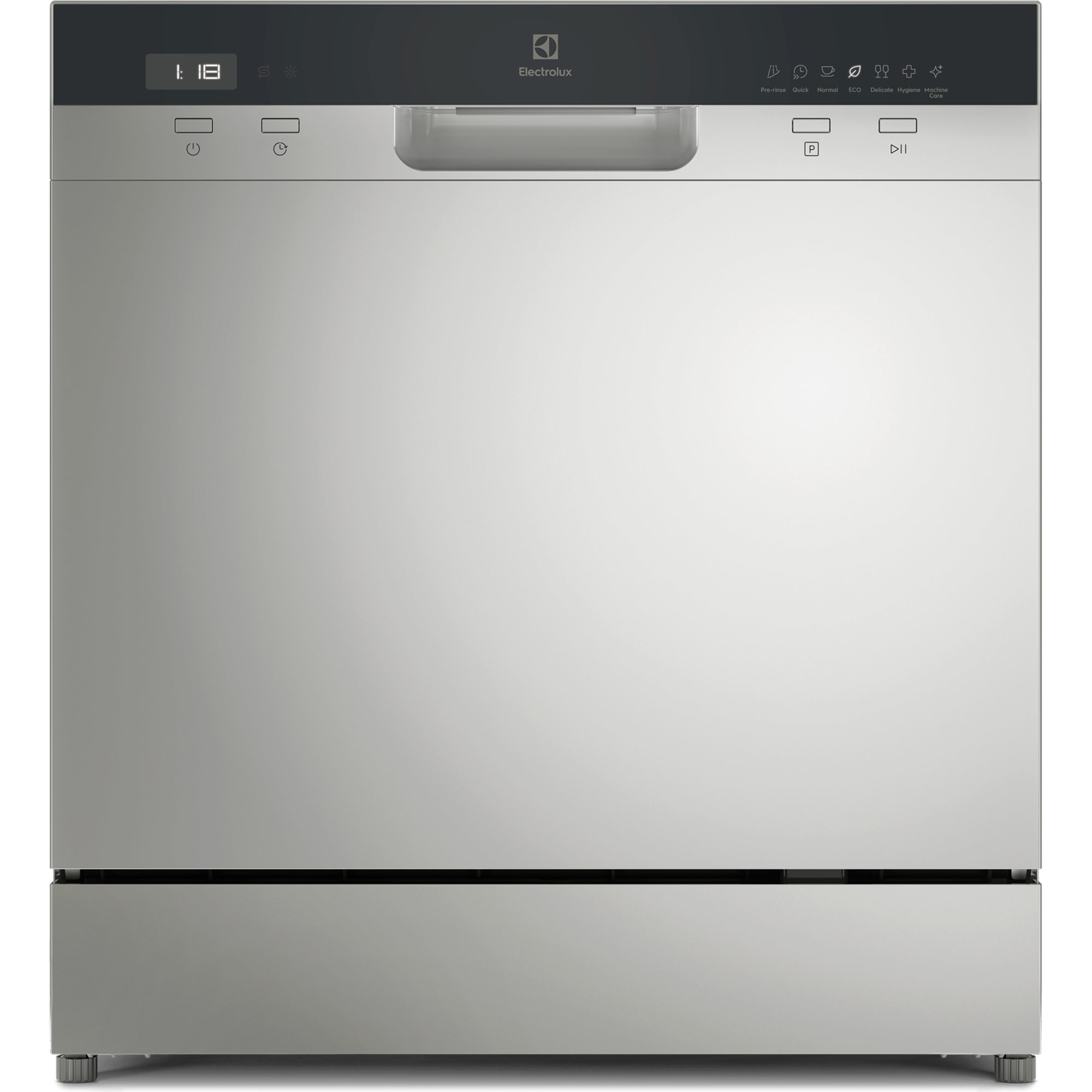 EFC3862MS 55cm compact dishwasher with 8 place settings - Stainless steel
