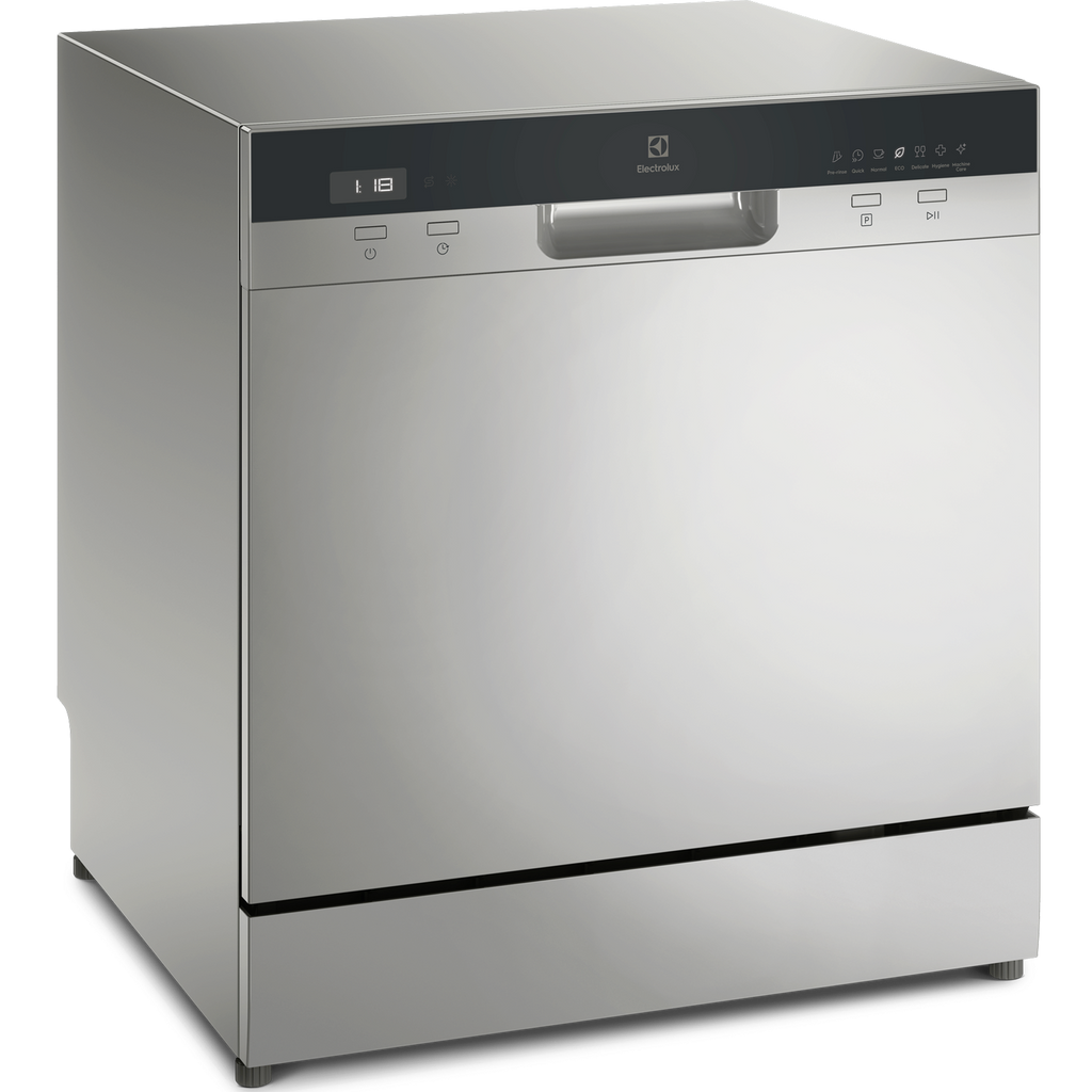 EFC3862MS 55cm compact dishwasher with 8 place settings - Stainless steel