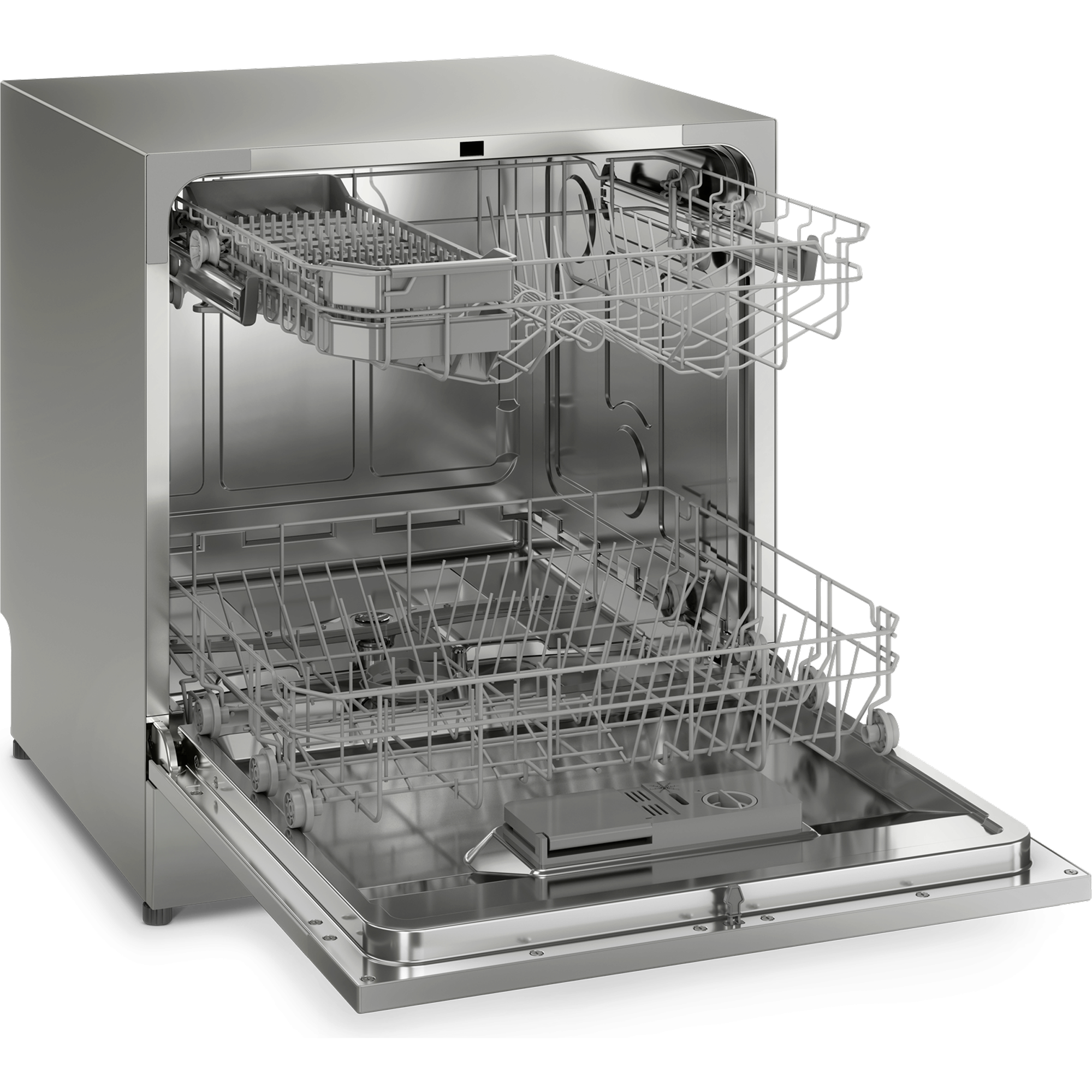EFC3862MS 55cm compact dishwasher with 8 place settings - Stainless steel