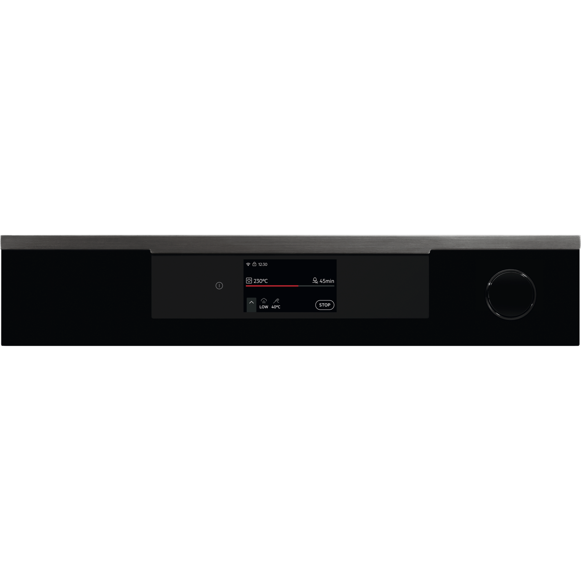 Electrolux KOCAP3XH 60 cm built-in steam oven, full-width control fascia with touch display and rotary dial
