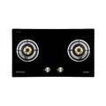 Mayer MMGH882HI two-burner glass gas hob, LPG, 860 mm wide
