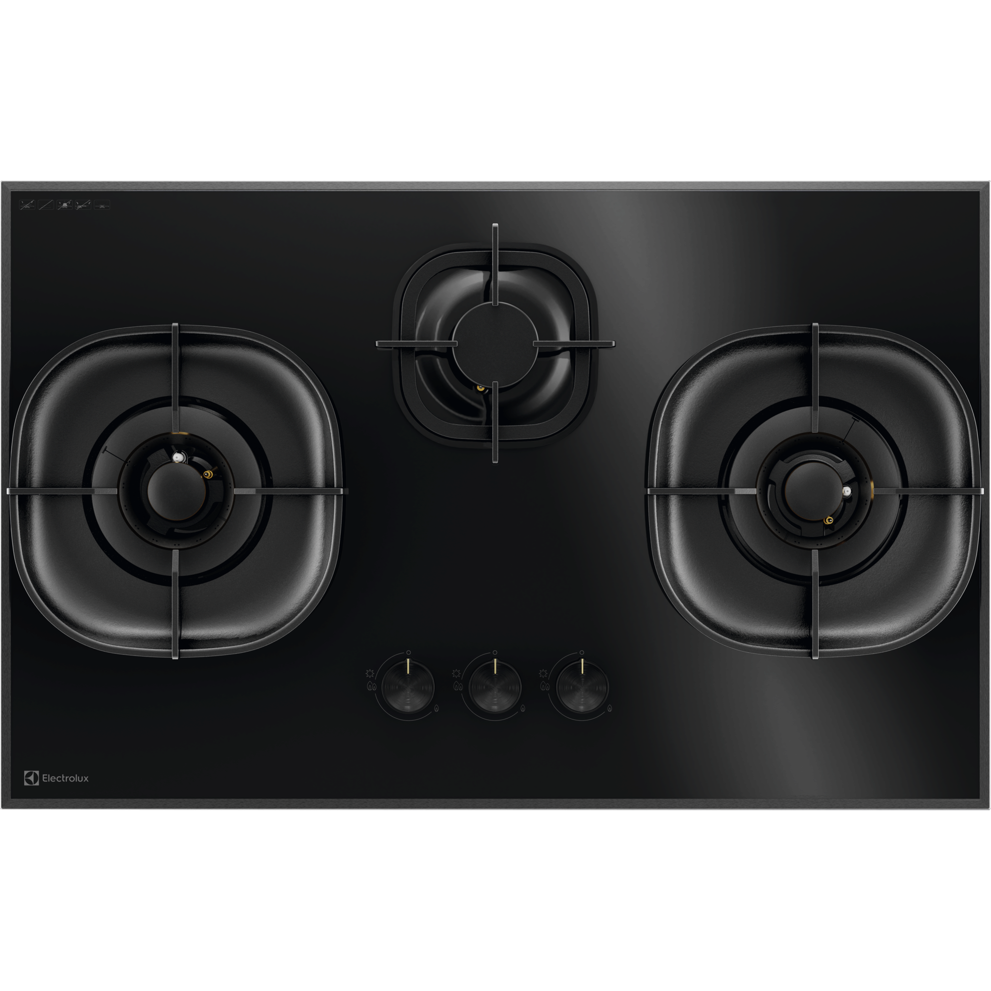 Electrolux EHG8363BFP 300 Series built-in gas hob, three cooking zones, 800 mm wide