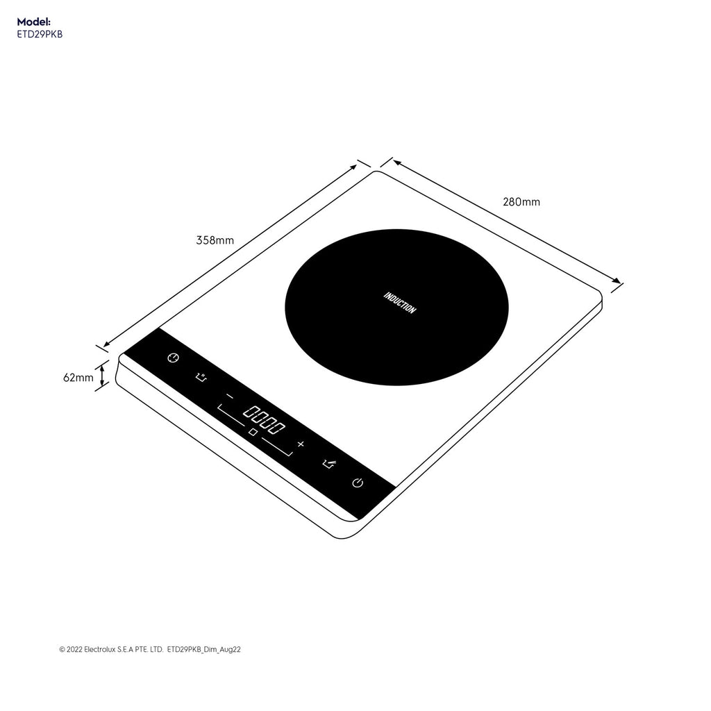 ETD29PKB 30cm portable 1 zone induction hob