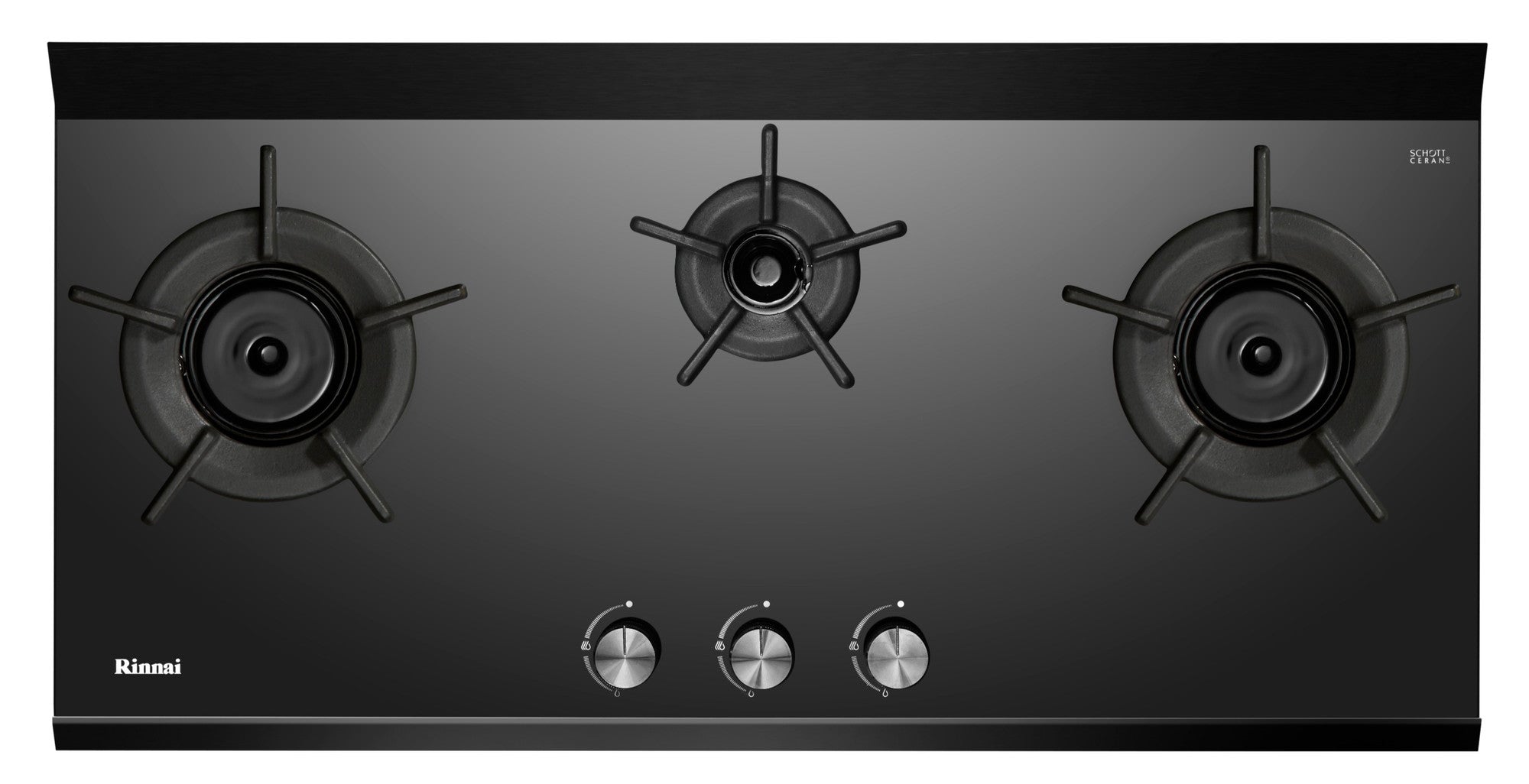 Rinnai RB-3CGN 3 inner burner built-in hob, schott ceran glass, 853 mm wide (Town Gas)