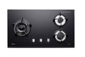 Rinnai RB-73TG 3 burner built-in hob, schott glass, 770 mm wide (Town Gas)