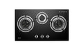 Rinnai RB-783G 3 burner built-in hob, tempered glass, 780 mm wide (Town Gas)