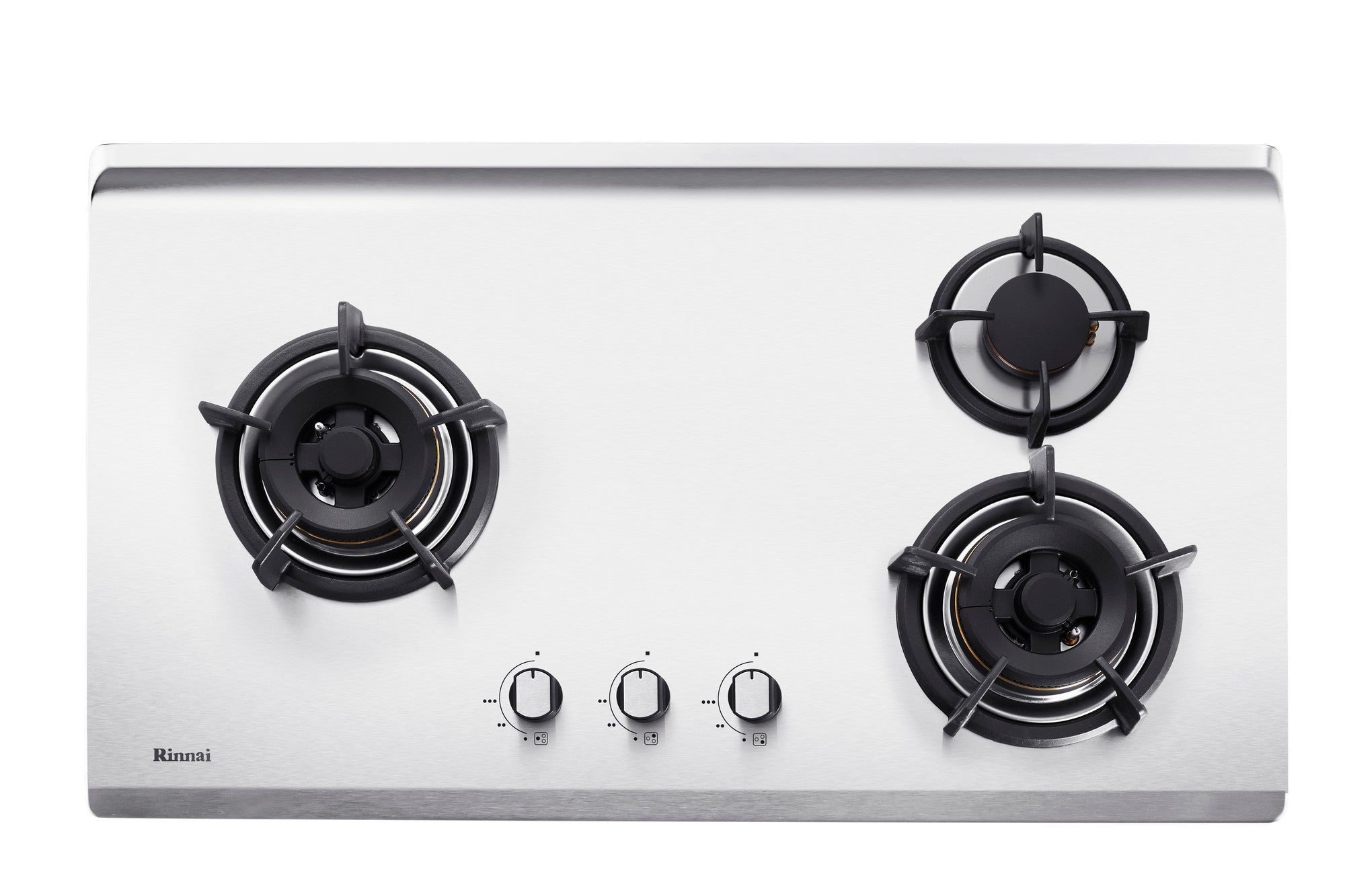 Rinnai RB-93TS 3 burner built-in hob, stainless steel, 880 mm wide (LPG)