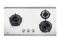 Rinnai RB-93TS 3 burner built-in hob, stainless steel, 880 mm wide (Town Gas)