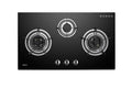 Rinnai RB-983G 3 burner built-in hob, tempered glass, 880 mm wide (Town Gas)